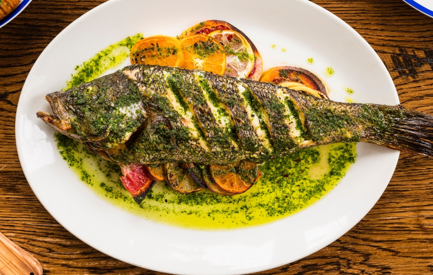 Winter Citrus Roasted Whole Black Sea Bass Edible Delmarva   Fish Web 